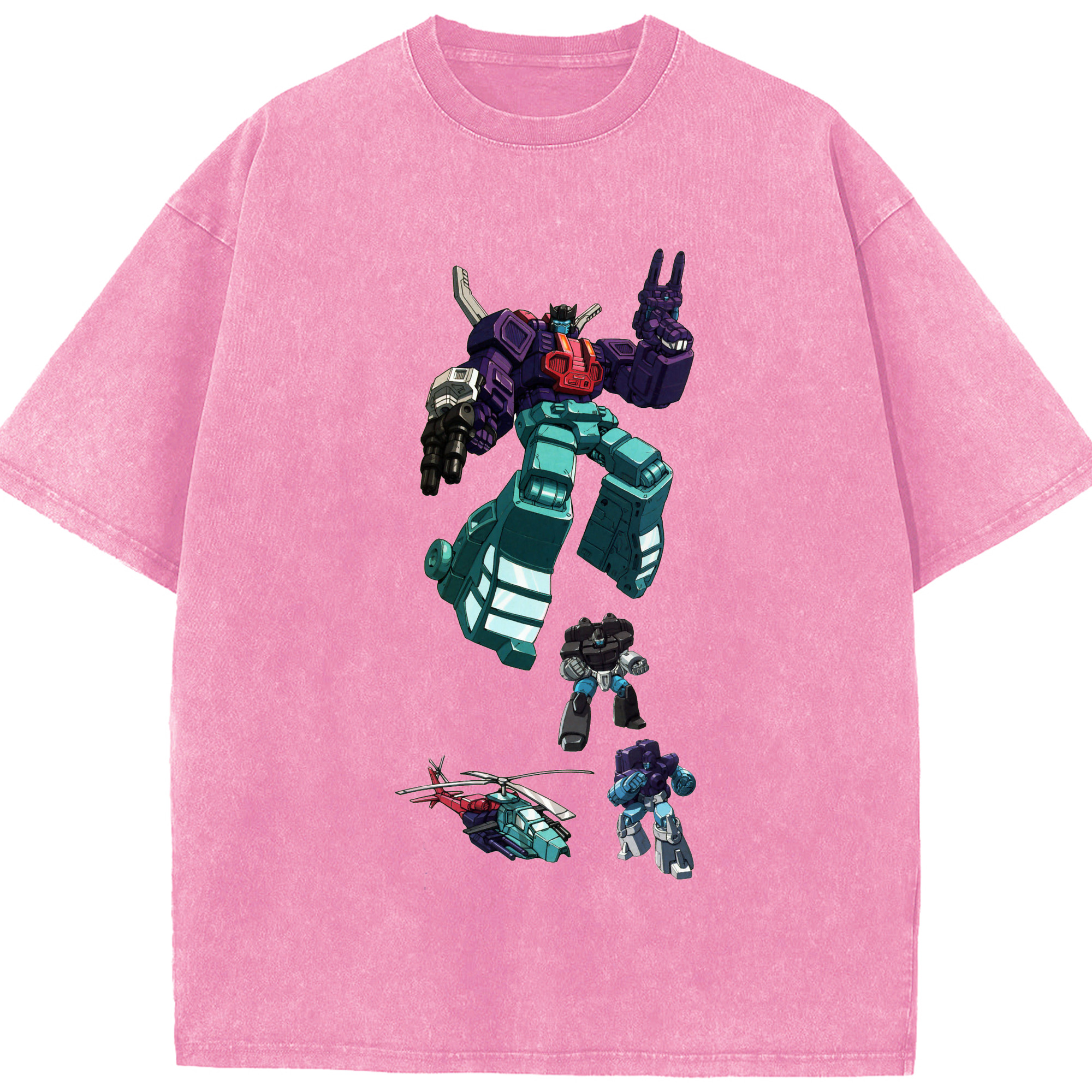 （画像用）  綿100% ヴィンテージ風 半袖Tシャツ（フロントプリント）